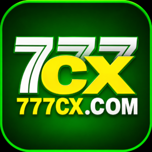 777CX Game official 4K logo with green background and yellow casino branding
